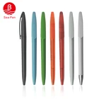 Custom logo white twist plastic ball pen in Guangzhou