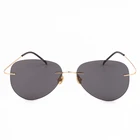Factory hot sales modern design sun shades sunglasses sports men rimless oversized sunglasses