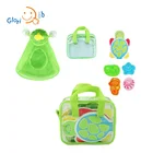 Eco-friendly self-design waterproofvinyl baby bath book gift set with toys
