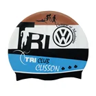 Silicone Silicone Custom Printed Caps 100% Silicone 50gram With Logo For Triathlon Cap