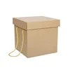 exquisite luxury kraft paper wedding gift box gift cases with handles party favor
