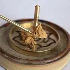 Burner New Product Sandalwood Oud Incense Powder Incense Ashes Seal Carved Hollow Out Copper Mold Incense Burner
