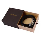 Custom 2019 rectangle cardboard drawer belt gift box for your logo