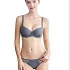 New Model Lingerie Lace Underwear Big Cups Bra Set Women