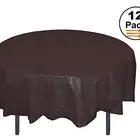54*108'' transparent table cover disposable solid color round plastic fashionable table cloth