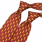 Handmade All Over Custom Logo Chinese Wholesale Matching 100% Silk Printed Logo Tie And Scarf