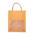 Fashion Promotional Clear With Logo Small Custom Shopping Bags Jute Market Bag