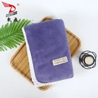 Plain Towel Plain Fashion Knot Border Design Soft Luxury Plain Color Coral Fleece Bath Towel Hand Towel