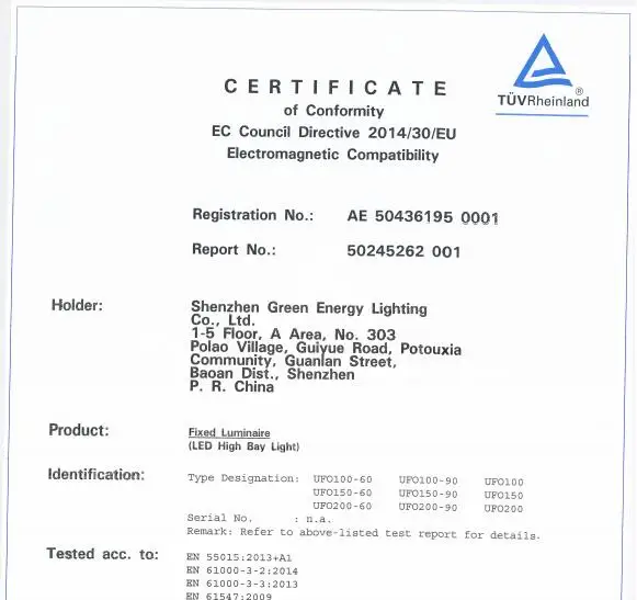 hot selling warehouse led light workshop light 150w 200w UFO shenzhen factory 5 years warranty etl dlc saa certificates at hand