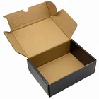 Cheap Price Wholesale Pack Carton Corrugated Clothing Print Logo Custom Cardboard Black Small Large Shipping Box