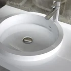 Modern Cabinet Basin,Low Cost Artificial Stone Corian Bathroom Wall Hung Wash Basin PW46