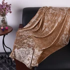 Luxury polyester material crushed velvet velour fabric for dresses clothes