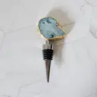 Novelty Crystal Glass champagne Wine Bottle Stopper Blanks