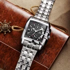 Watch Watches Chronograph Men Luxury Mens Square Dial Megir 2018 Chronograph Sport Quartz Watch