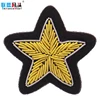 Custom Military Embroidered Star Patch Coat Of Arm India Bullion Wire Blazer Badges