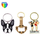 Custom craft gift bottle opener metal keychain