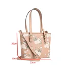 wholesale high quality shoulder bag fashion ladies handbag custom leather printing tote bag for women