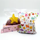 PE colored custom resealable zipper lock plastic bags