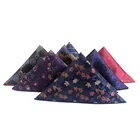 New design hot sale custom silk pocket towel men's handkerchief