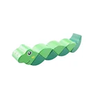 2019 Natural caterpillar kids educational wooden toy