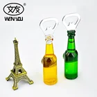 Promo Liquid Bottle Shape Beer Wine Opener Acrylic Beer Bottle Shaped Fridge Magnet Bottle Opener