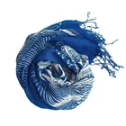Scarf Scarf Men Vintage Blue Classic Linen Lengthened Outdoor Scarf For Men