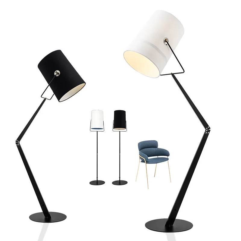 Modern Designer hotel floor lamp LED metal fabric resin Floor Lamp