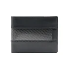 High quality men's RFID carbon fiber texture leather wallet