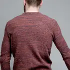 100% COTTON MARL TEXTURE KNITTED SWEATER ( PULLOVER ) for MEN'S
