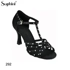 Shoes T- Strap HOT SALE High Heel Comfortable And Fashionable Ladies Latin Salsa Dance Shoes