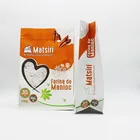 Custom logo printed 1 kg zip lock large size 100% eco friendly stand up pouch kraft paper bag packaging for food