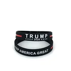 2020 keep america great Donald Trump Bracelet Customized Silicone Bracelet waterproof Wristband