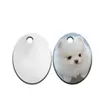 High Quality Cheap Price Popular Sell Customized Design DIY Heat Press Sublimation Oval Dog Tag