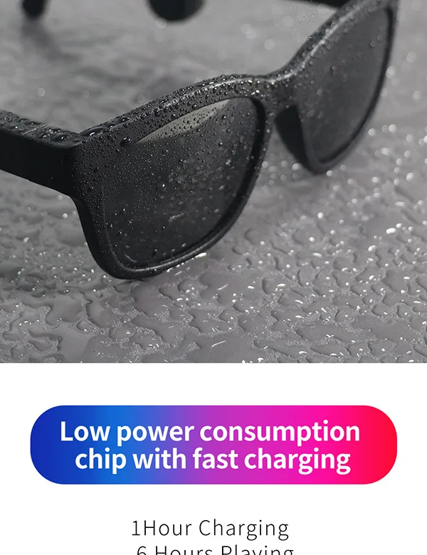 Bone Conduction Wireless Bluetooth Music Sunglasses Earphone Headset Headphone - ANKUX.COM