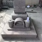 Granite Stone Tombstone Stone Tombstone High Quality Black Granite Stone Carving Japan Monument Tombstone
