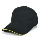 Wholesale brim sandwich cap work advertising hats baseball cap customized logo with embroidery