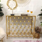 New Arrival Design Modern Furniture Marble Gold Hallway Metal Luxury Mirror Top Console Table