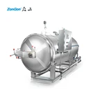 Large industrial autoclave glass jars sterilization retort machine for plastic container