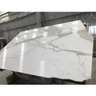 Honed calacatta marble slab