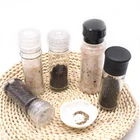Wholesale small 140g disposable spice ceramic grinder, Hot selling manually ceramic 100ml grinder cap glass spice bottle