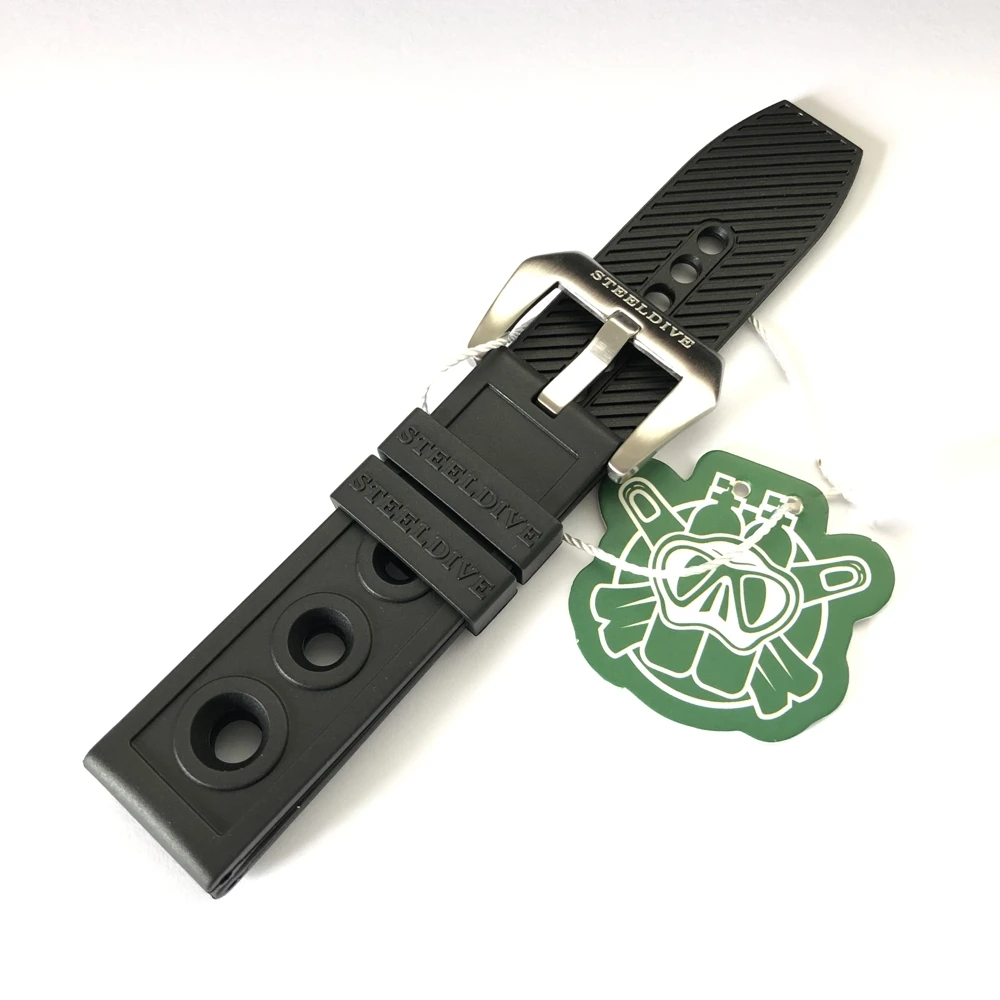 SD2201 Steeldive Unique Design 20MM 22MM OEM Black Rubber Strap for SteelDive Watches
SD2201 Steeldive Unique Design 20MM 22MM OEM Black Rubber Strap for SteelDive Watches