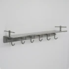SUS304 stainless steel rack bathroom shelves shampoos holder with hooks