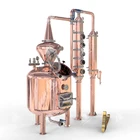 Copper Distillery Equipment 300L Moonshine Alcohol Reflux Column Distiller