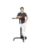comfortable height adjustable commercial office desk pneumatic coffee computer laptop table