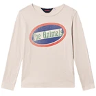 Wholesale Kids Fall Clothing Unisex Boys Girls Light Pink Long Sleeve Printed Cotton T Shirt