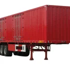 Open box trailer cargo box semi trailer van box trailer