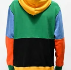 100% Cotton Hoodie Wholesale Custom New Design Hight Quality 100% Cotton Men Colorblock Pullover Hoodie