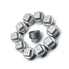 304 stainless steel four-angle plug outer screw solid hollow fire water heating gas pipe fitting 316 sealing plug head