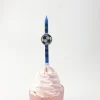 Handmade colored Kids Football Birthday Cake Candles For Sale