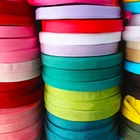 Cotton White High Elasticity 5 8 Fold Over Elastic 6Mm Braided Cotton Bias Binding Tape Garment Accessories